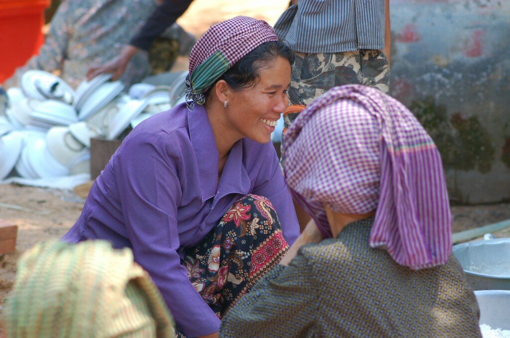 Women Socializing as They Prepare Food for Malot Festival - Photo Courtesy of Kok-Thay Eng