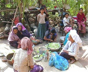 Women Fixing Malot Festival Food